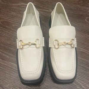 Open Edit White Chunky Loafer